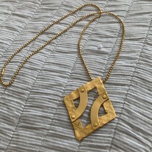 Gold costume jewelry necklace